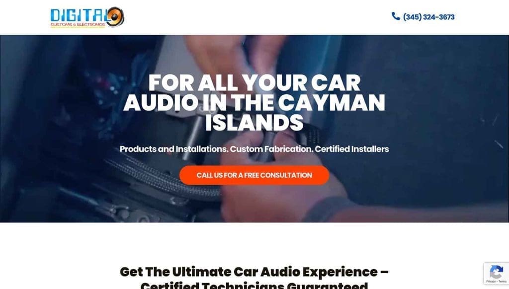 Digital Custom Website made by Toc Toc Marketing - Local Business - Cayman Islands