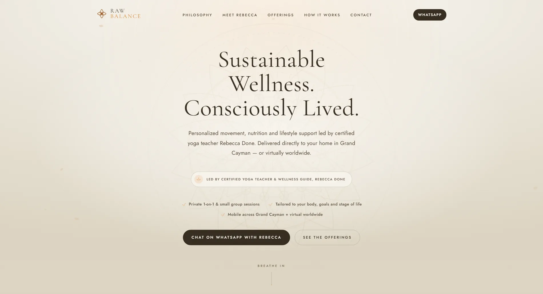 Raw Balance website by TocToc Marketing