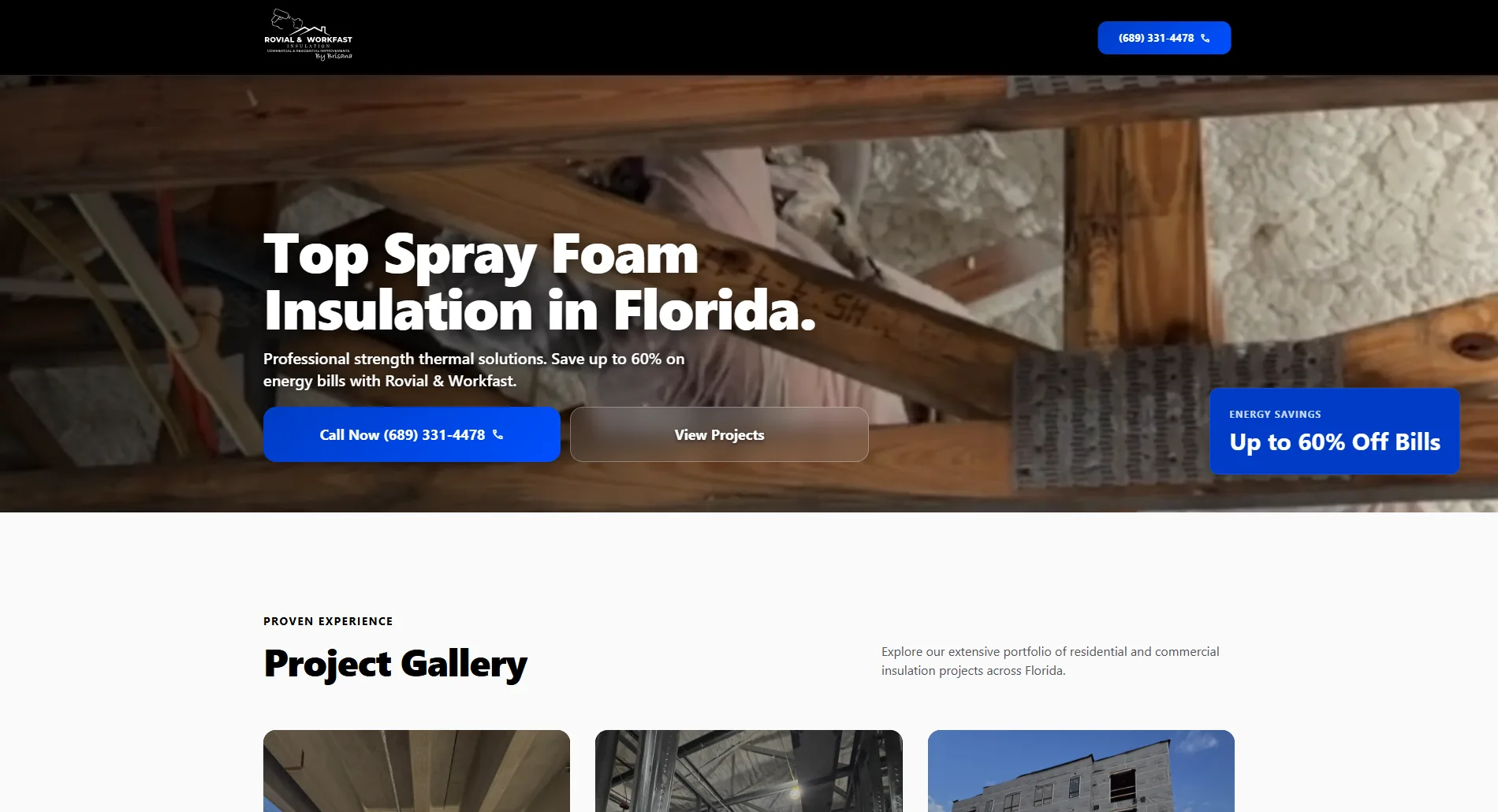 Rovial Insulation website by TocToc Marketing