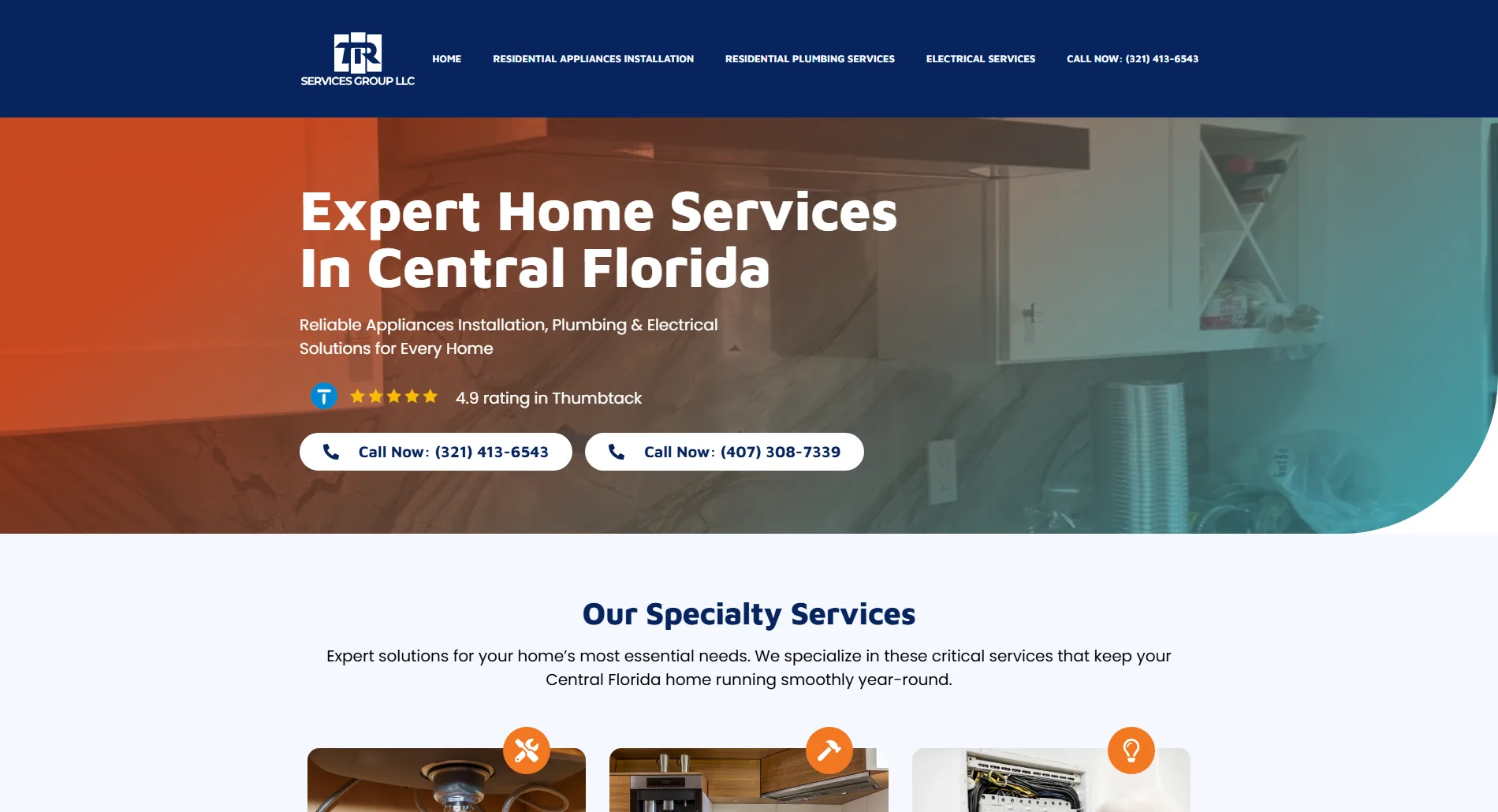 TR Services Group website by TocToc Marketing