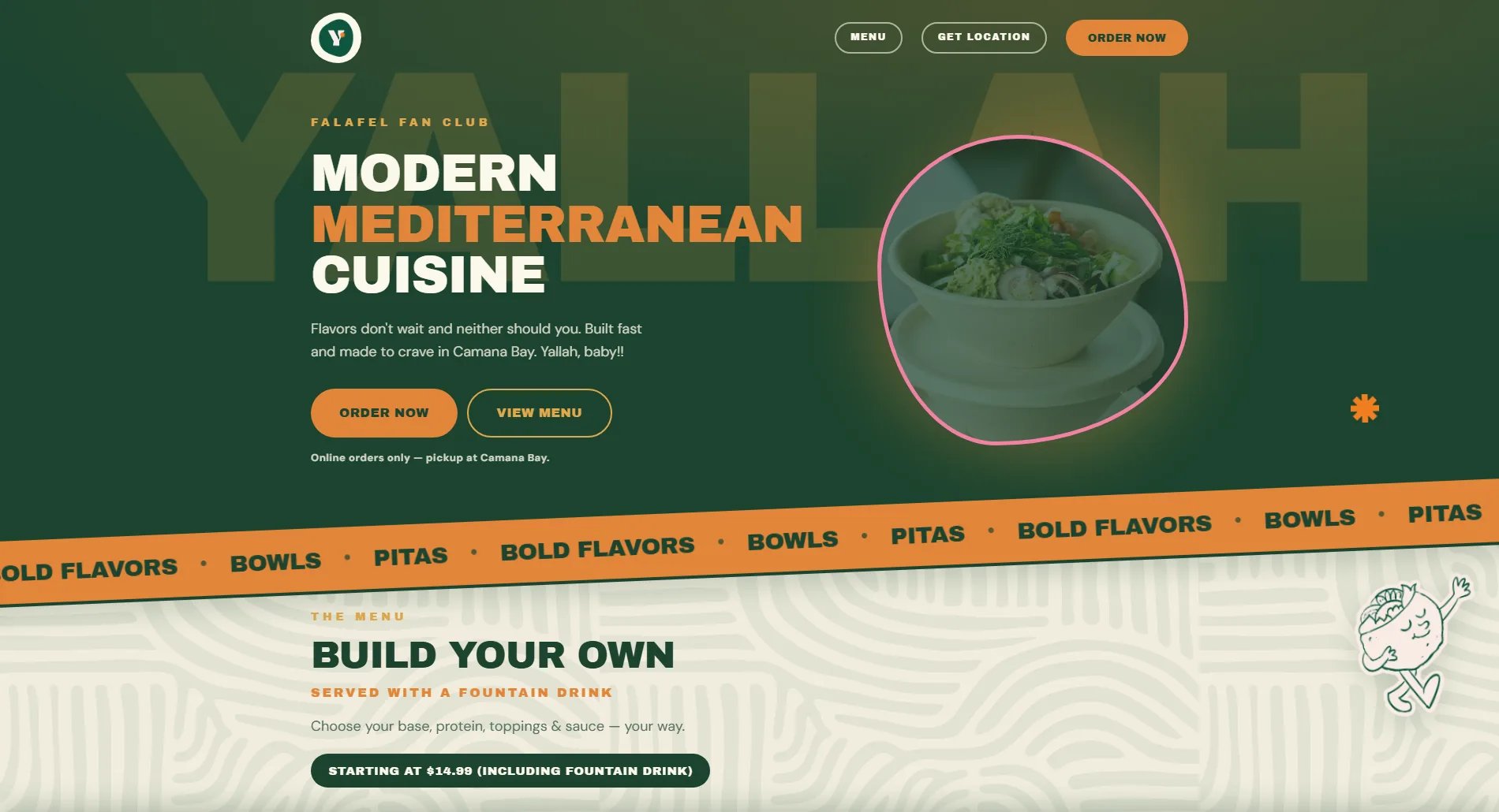 Yallah website by TocToc Marketing