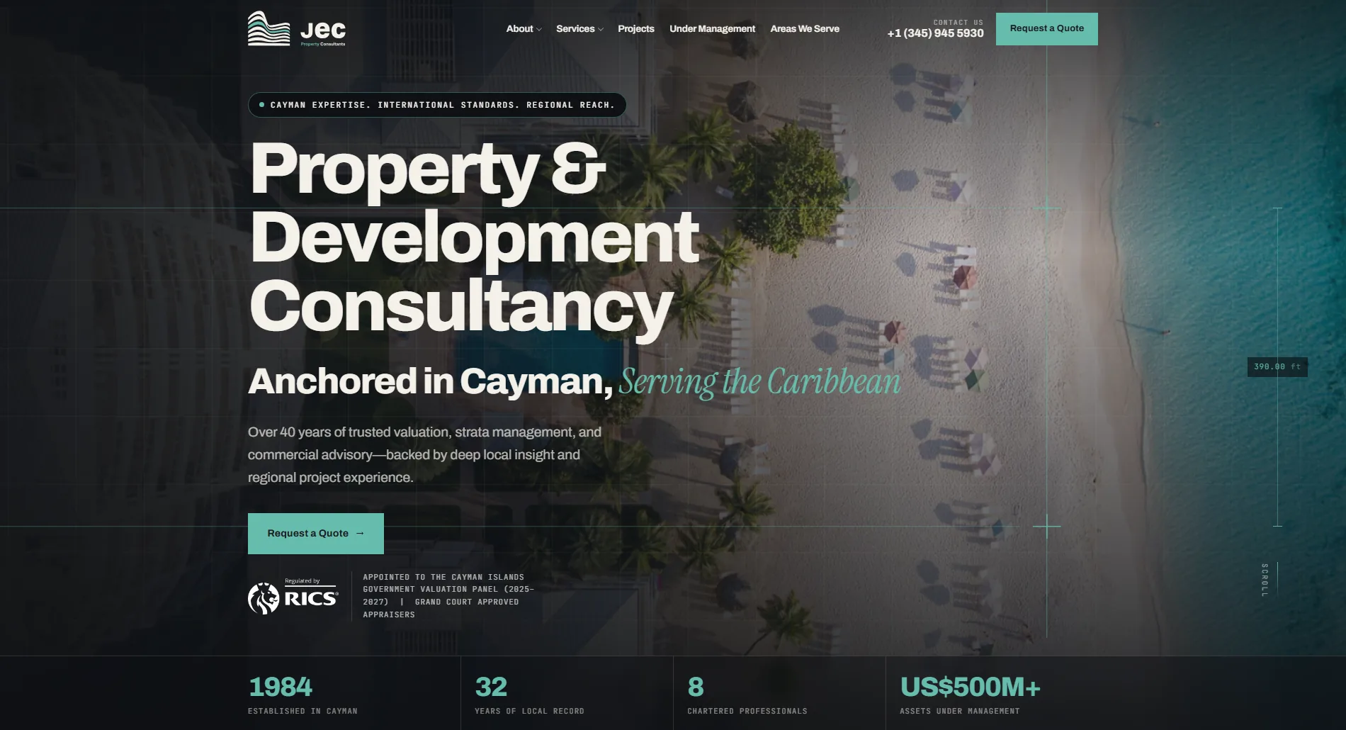 JEC Property Consultants website by Toc Toc Marketing